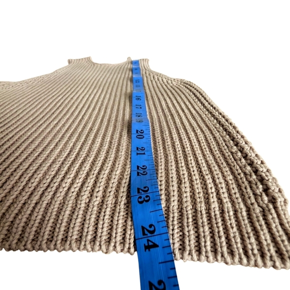 Vince Waffle Knit Stitch Ribbed Sweater 100% Cotton Sweater Tank Top Vest  XS - Picture 12 of 16